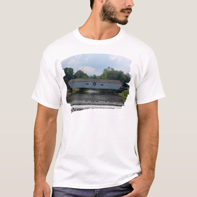 T-shirt Pont couvert d'Elizabethton (Devant)