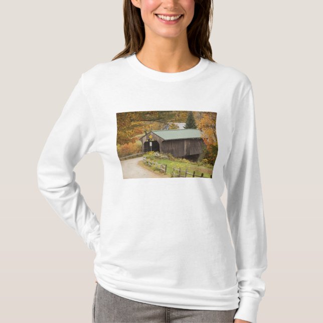 T-shirt Pont couvert, Vermont, États-Unis (Devant)