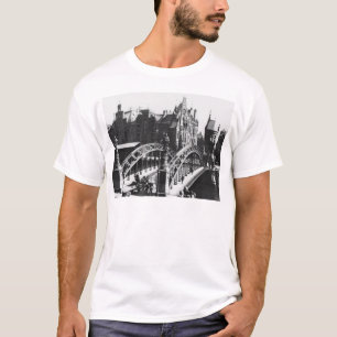 T-shirt Pont dans le Speicherstadt Hambourg, c.1910