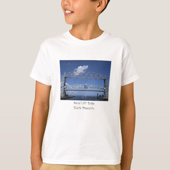 T-shirt Pont d'ascenseur/Duluth aériens Minnesota (Devant)