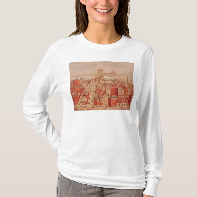 T-shirt Pont de Brooklyn, c.1883 (Devant)