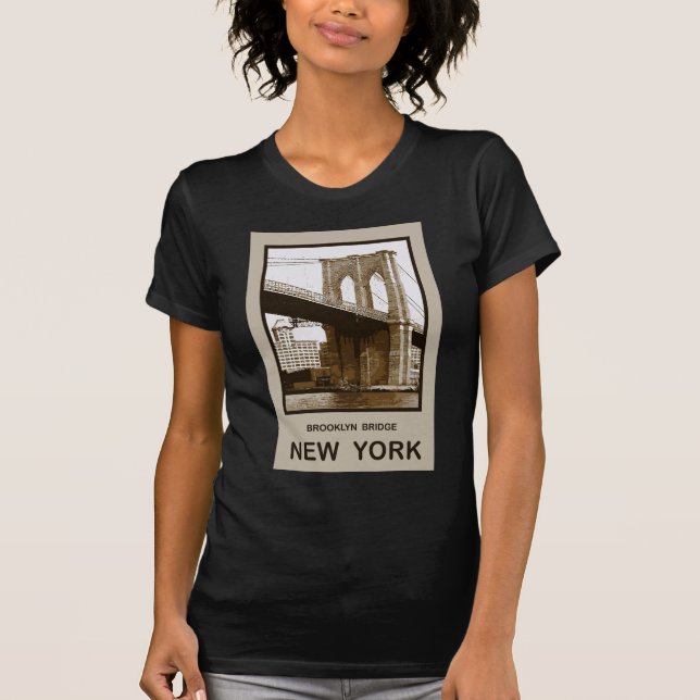 T-shirt Pont de Brooklyn New York (Devant)