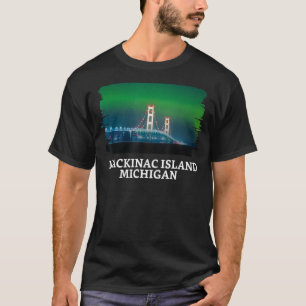 T-shirt Pont de l'île Mackinac Michigan Grands Lacs Huron