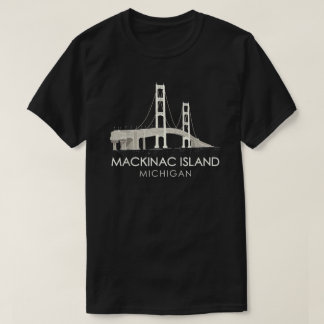 T-shirt Pont de l'île Mackinac Michigan Grands Lacs Huron 