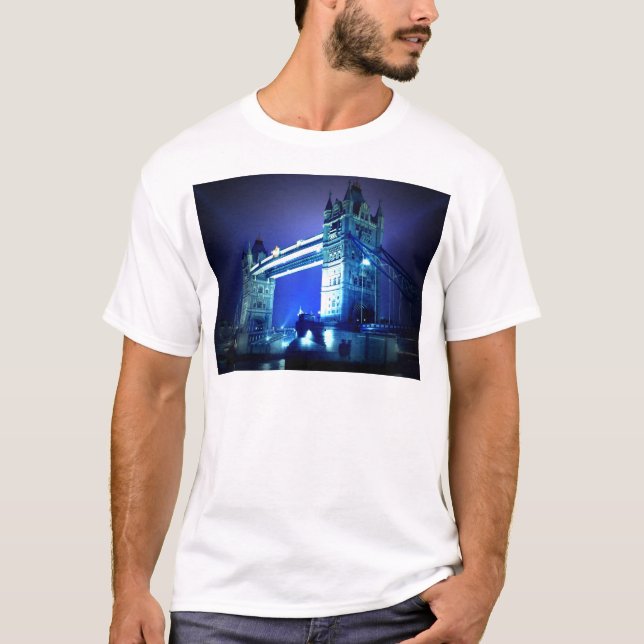 T-shirt Pont de Londres de nuit (Devant)