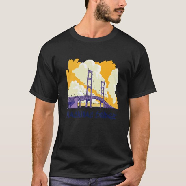 T-shirt Pont de Mackinac (Devant)