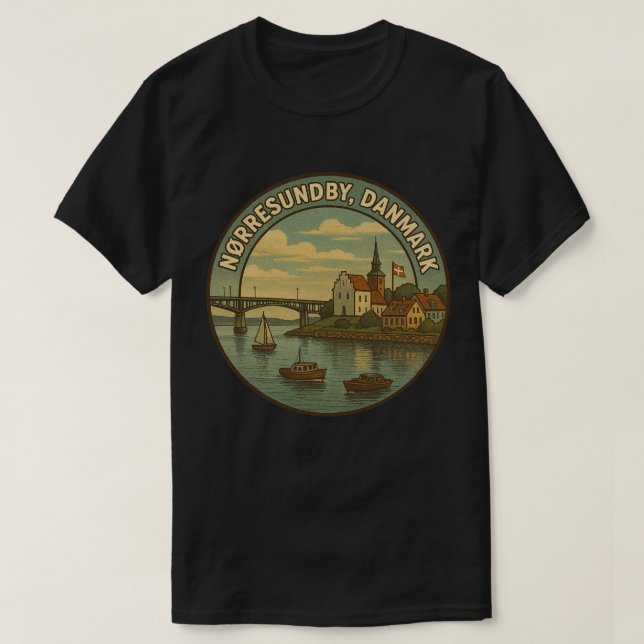 T-shirt Pont de Nørresundby Danemark (Design devant)
