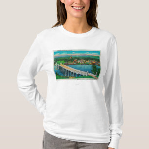 T-shirt Pont de rivière de Siuslaw à Florence, Orégon