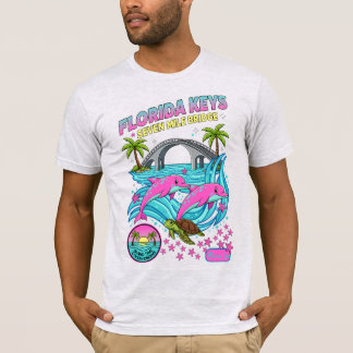 T-shirt Pont de sept miles Florida Keys Dauphin Vie marine