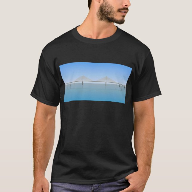 T-shirt Pont de Skyway de soleil : Tampa Bay : (Devant)