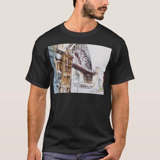 T-shirt Pont de Tyne de tee - shirt de doyen Street Black (Devant)