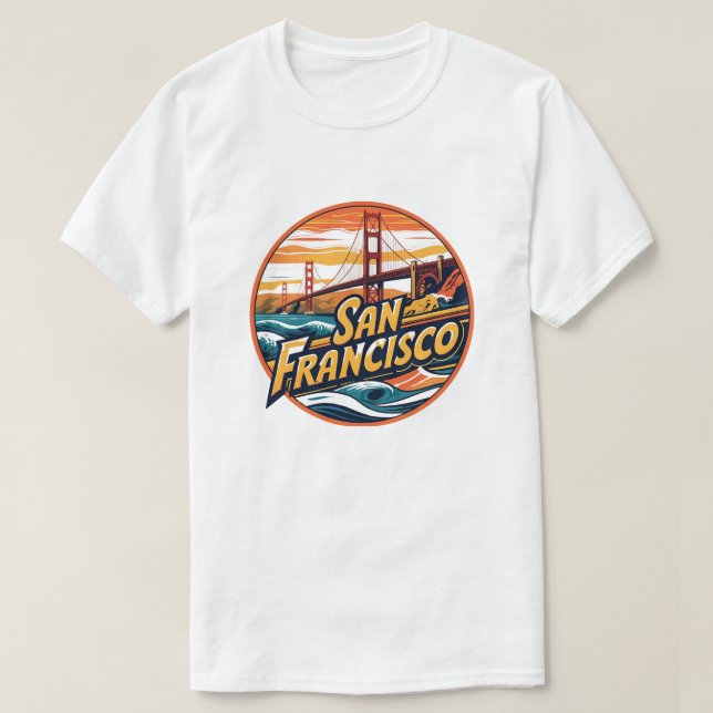 T-shirt Pont du Golden Gate San Francisco (Design devant)