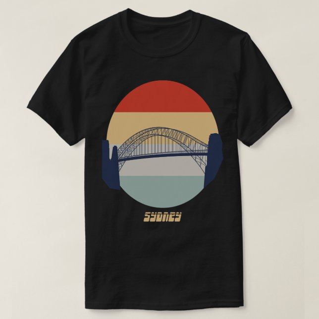 T-shirt Pont du port de Sydney 2 (Design devant)