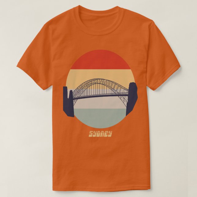T-shirt Pont du port de Sydney 2 (Design devant)