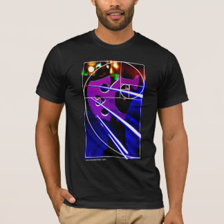T-shirt Pont en violoncelle avec la spirale de Fibonacci