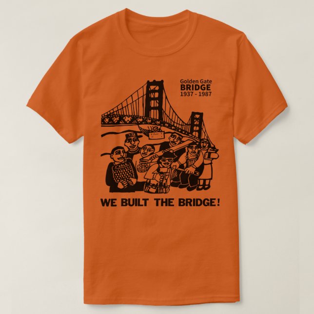 T-shirt Pont Golden gate 50e anniversaire (Design devant)