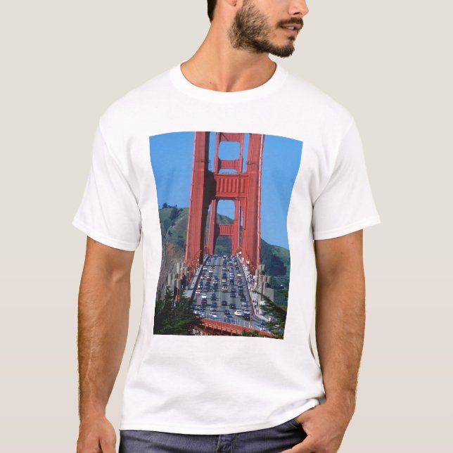 T-shirt Pont Golden Gate et baie de San Francisco (Devant)