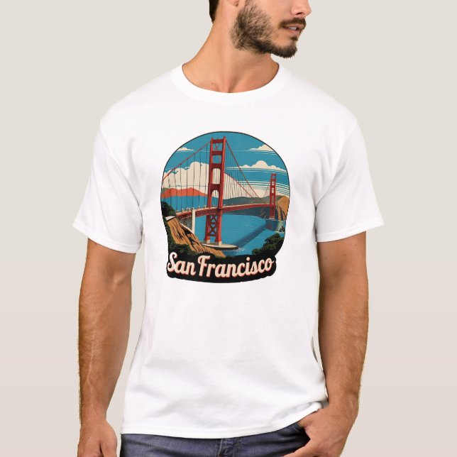 T-shirt Pont Golden Gate San Francisco (Devant)