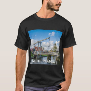 T-shirt Pont hollandais en bois levant à Pays-Bas