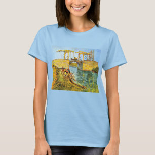 T-shirt Pont Langlois à Arles par Vincent van Gogh