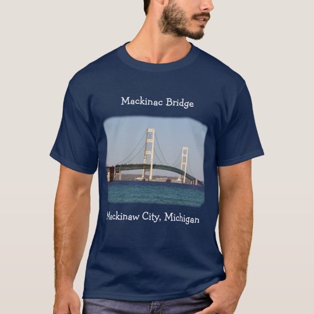 T-shirt Pont Mackinaw Chemise Mackinaw Ville couleurs fonc (Devant)