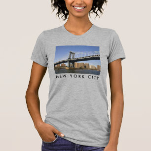 T-shirt Pont Manhattan, East River   New York City