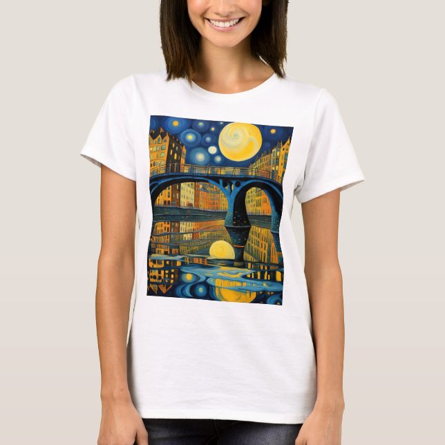 T-shirt Pont sous le clair de lune 7 (Devant)