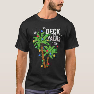 T-shirt Pont The Palms Tropical Hawaii Christmas Palm Tree