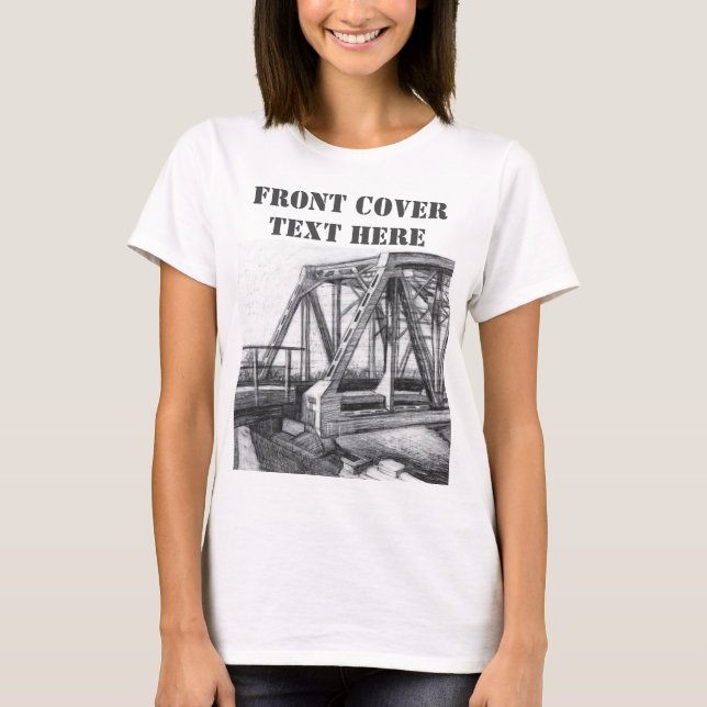 T-shirt Pont vieux pencilart Monochrome (Devant)