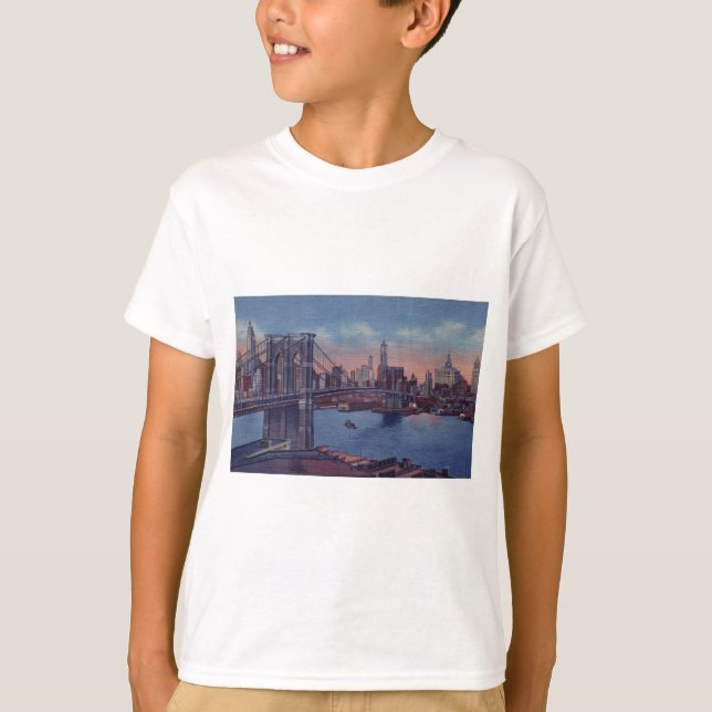 T-shirt Pont vintage Brooklyn (Devant)