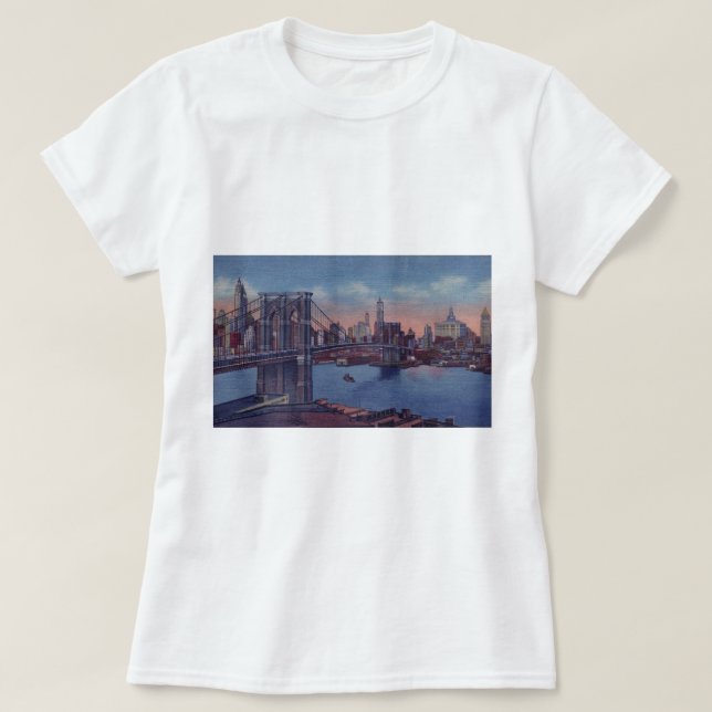 T-shirt Pont vintage Brooklyn (Design devant)