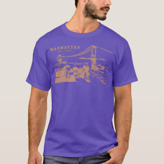 T-shirt Pont vintage de Manhattan