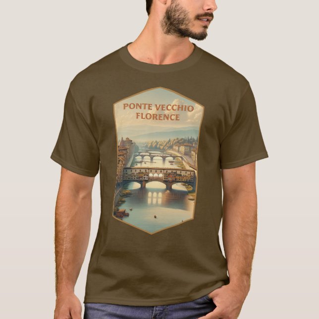 T-shirt Ponte Vecchio Florence (Devant)