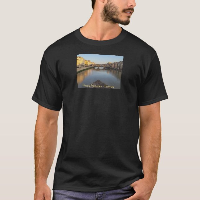 T-shirt Ponte Vecchio, Florence, Italie (Devant)