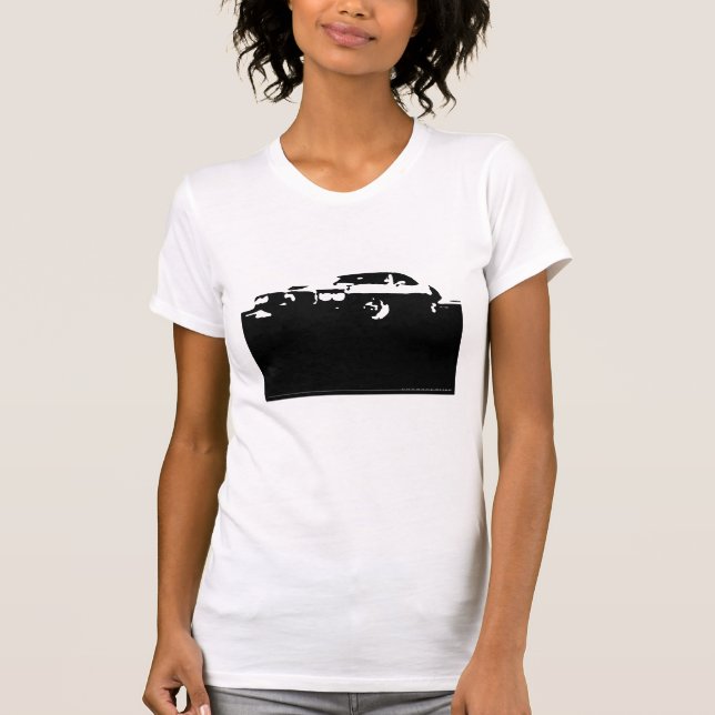 T-shirt Pontiac Firebird, 1969 - noircissez sur les (Devant)