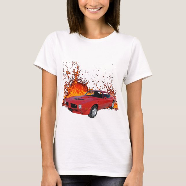 T-shirt Pontiac Firebird Trans AM 1973 (Devant)