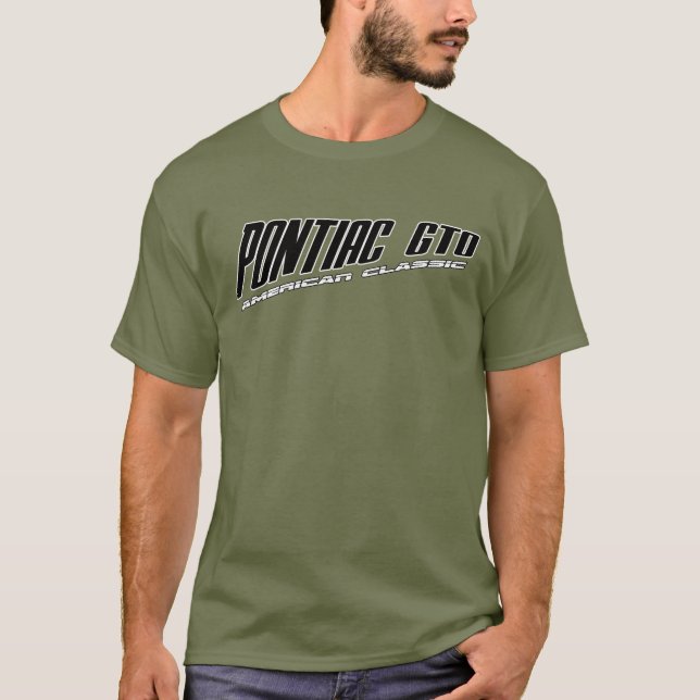 T-shirt Pontiac GTO - Classique américain incliné de (Devant)