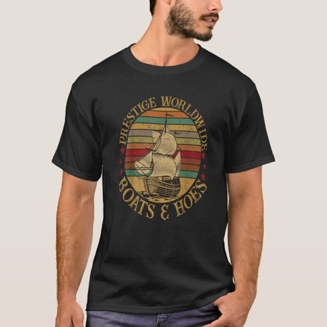 T-shirt Ponton Capitaine Tee Decor Bateaux Et Hoes Drôle V (Devant)