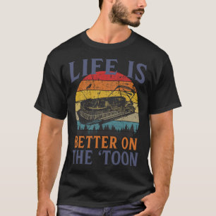 T-shirt Ponton Vintage Ponton Blanc Capitaine Funn nautiqu