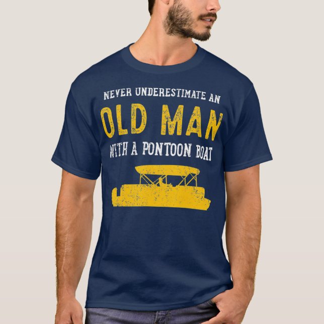 T-shirt Pontoon Boat Boating (Devant)