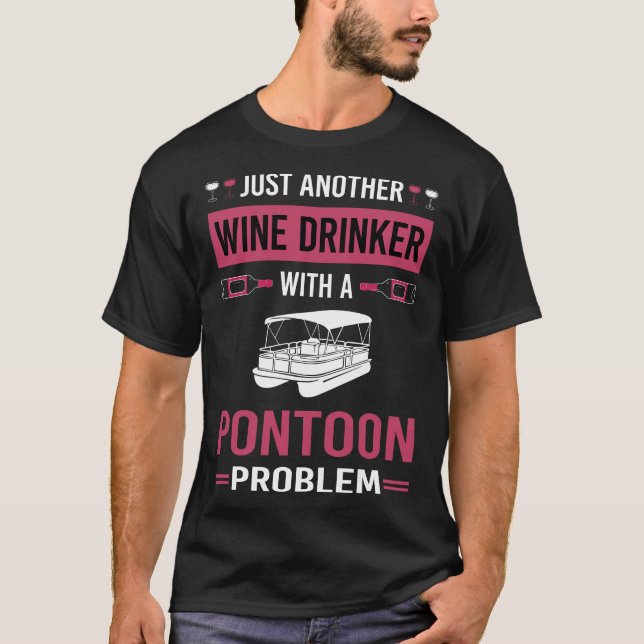 T-shirt Pontoon Boisson Vin (Devant)