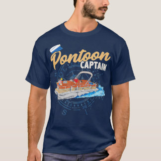 T-shirt Pontoon Capitaine Funny Pontoon Bateau