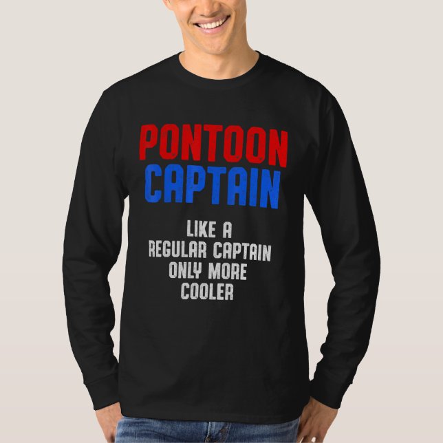 T-shirt Pontoon Capitaine Voilier Voilier Voilier Voilier  (Devant)