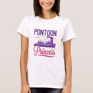 T-shirt Pontoon Princess Pontooning Moteur
