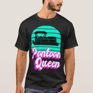 T-shirt Pontoon Queen Boat Capitaine Cadeau à ses femmes
