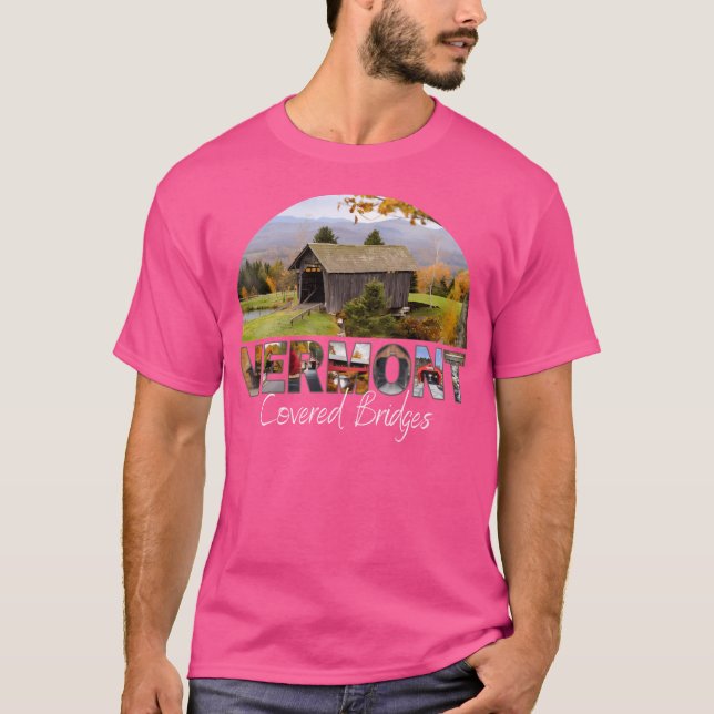 T-shirt Ponts couverts du Vermont (Devant)