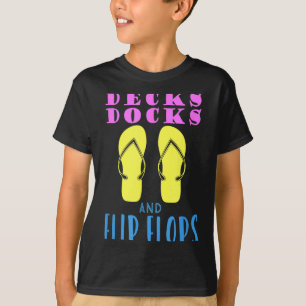 T-shirt Ponts quais et tongs design d'été