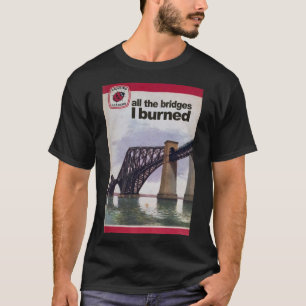 T-shirt Ponts vintages en parodie de livre brûlés