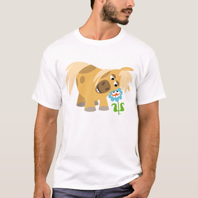 T-shirt Pony et Flower Cartoon (Devant)
