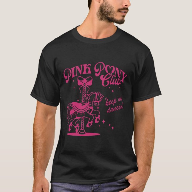 T-shirt Pony Et Talon Aime Filles Roses Clubs Cowgirl (Devant)